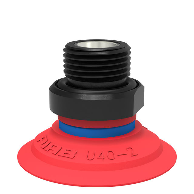 Piab Suction cup U40-2 Silicone G3/8" male, mesh filter