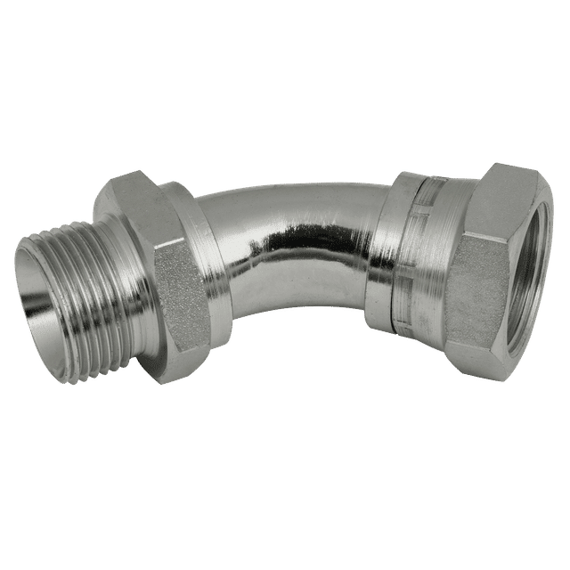 Brennan 3/8" BSP Male X BSP Swivel Female 45 DEG