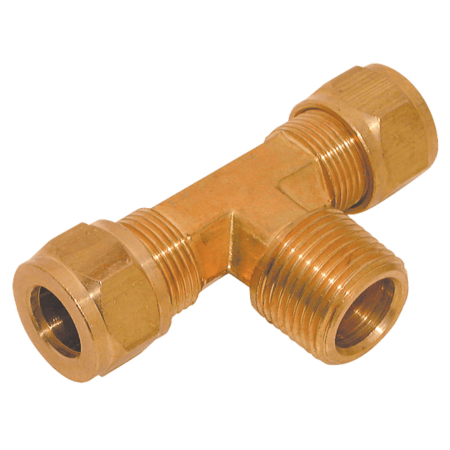 FT Pro 1/4" BSPT Male X 3/8" OD Stud Branch Tee