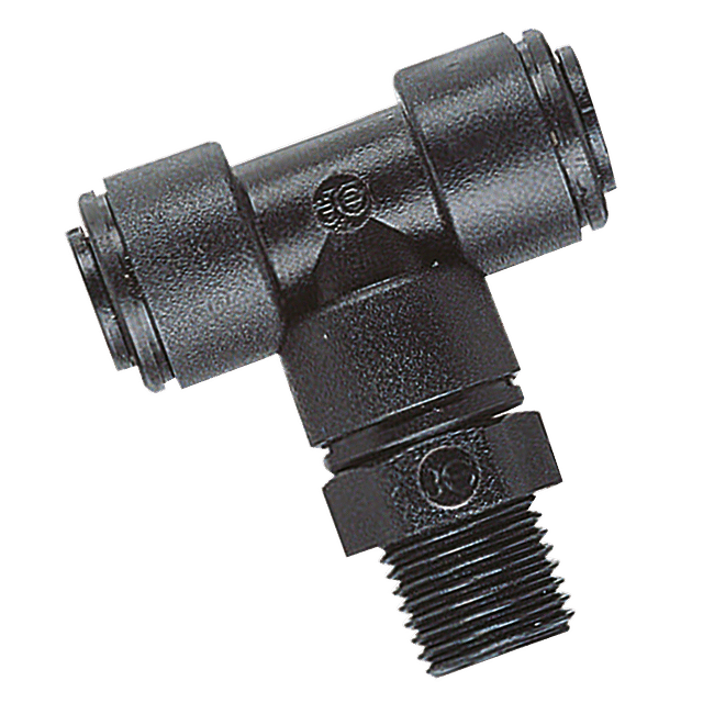 John Guest 04MM OD X 1/8" BSPT Male SW Tee Cent Leg