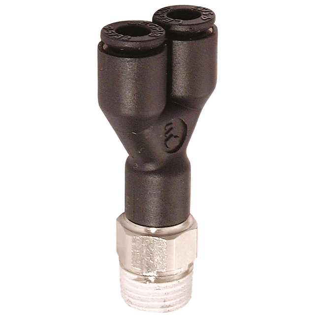 Parker Legris 12MM OD Tube X 1/2" BSPT Male Y Piece