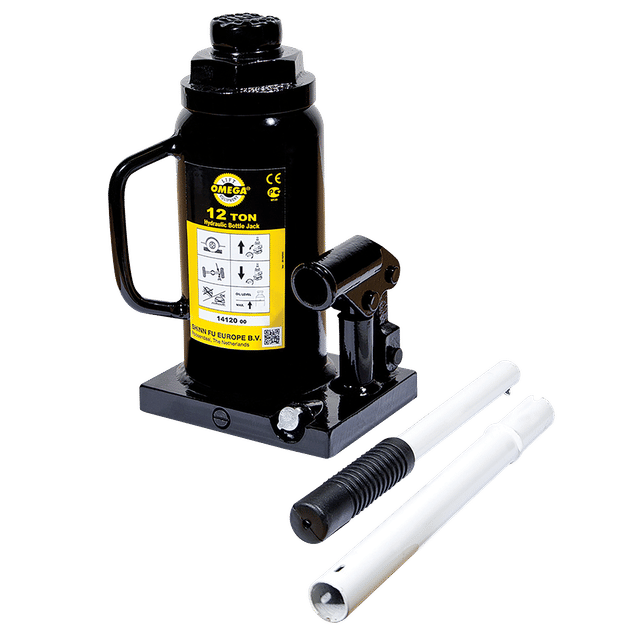 BVA Hydraulics 12 Ton Capacity Manual Bottle Jack