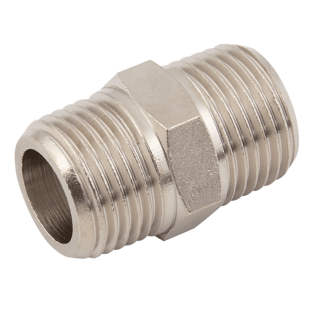 FT Pro 1/4" BSPT Male Straight Hex Nipple