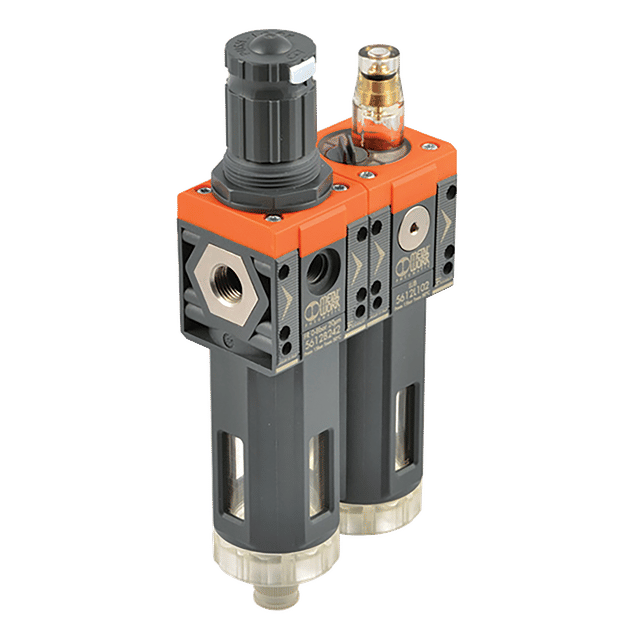 Metal Work Filter Regulator & Lubricator Set 20 Micron 0-8 Bar G1/4" Auto Drain