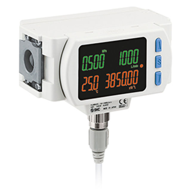 SMC Modular Type Digital Flow Switch For Air With Io-Link