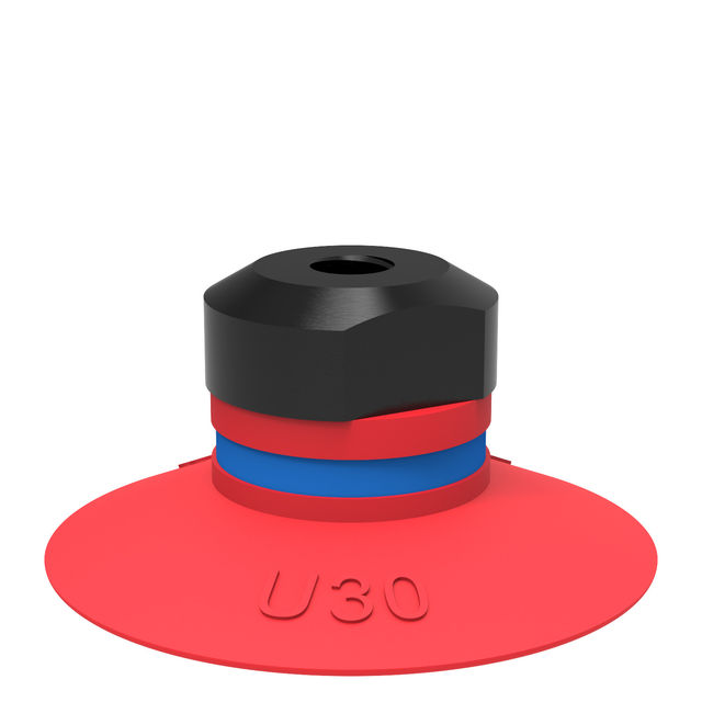 Piab Suction cup U30 Silicone M5 female, mesh filter