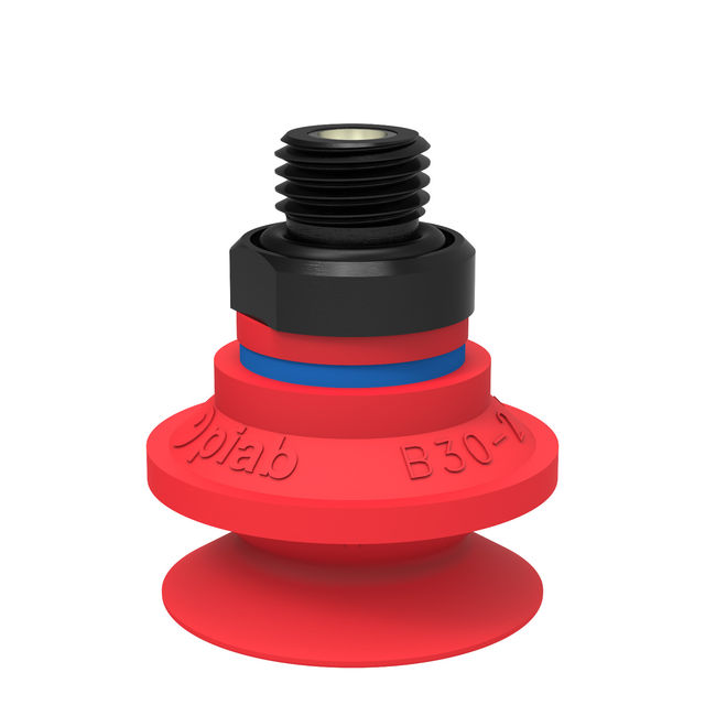 Piab Suction cup B30-2 Silicone G1/4" male, mesh filter, dual flow control valve