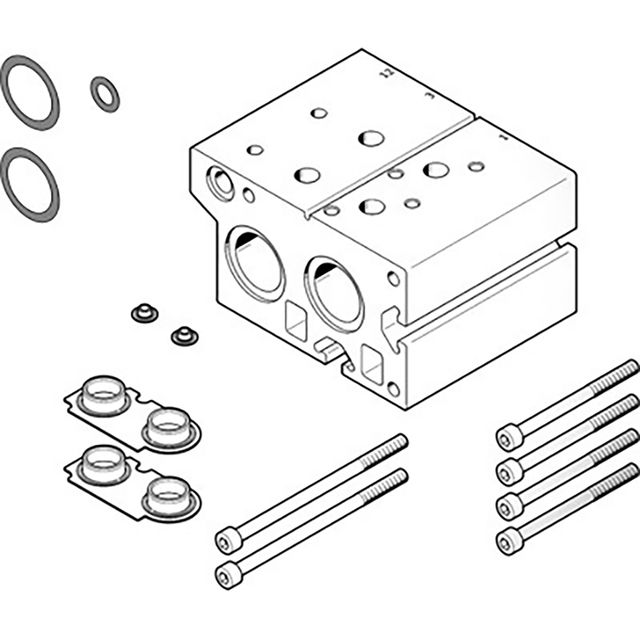 Festo VABM-B10-20EEE-G38-2-P3 Manifold Block