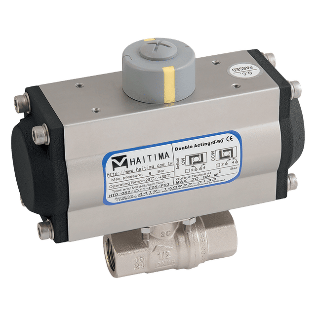 Haitima 2" BSP Brass WRAS Ball Valve F/W Single Acting Actuator