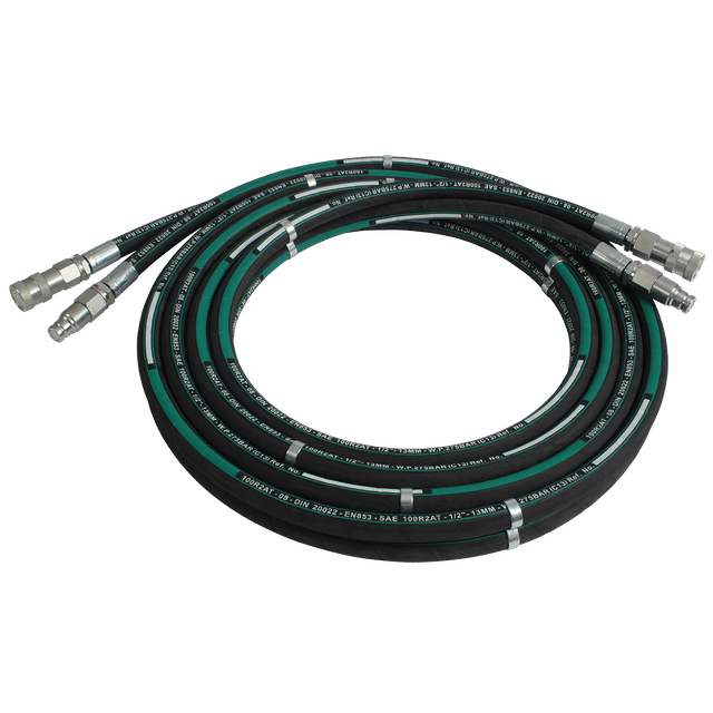 FT Pro 1/2" BSP Male X 23.1MM OD X 1/2" ID Hydraulic Hose Assembly