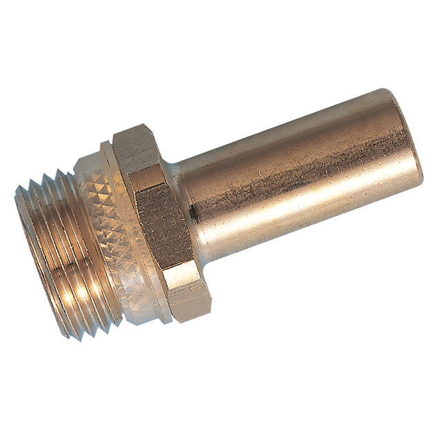 John Guest Stem Adaptor Super Thread, Brass 5 1/4
