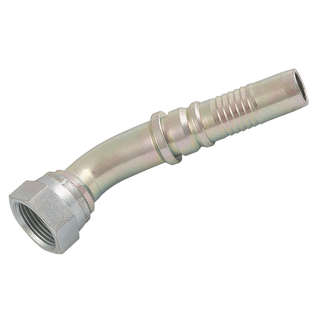 FT Pro 1.1/4" BSP Female Interlock 45° Swept Elbow 1.1/4" Hose ID
