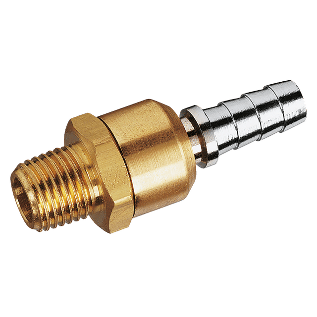 FT Pro 1/4" NPT Male Straight Swivel Hose Tails, Brass