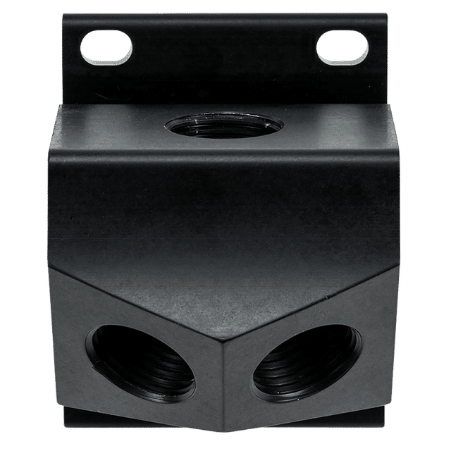 Aircom Aluminium Port Block Female 1/2" Inlet 2 X 1/2" Outlets