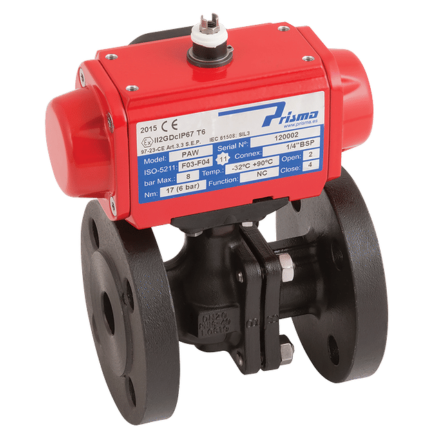 Haitima 2" PN16/40 Cs FSAS Full Bore Ball Valve PRISMA SA Actuator