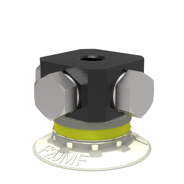 Piab Suction cup F20MF Thermoelastic polyurethane 5xM5 female, dual flow control valve