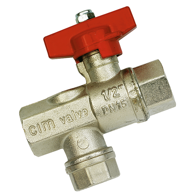 FT Pro 1/2" BSP Brass Ball Valve Brass Alloy