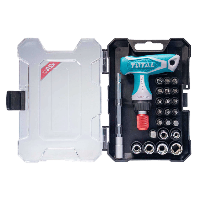 Total Tools T Handle Screwdriver Set, 24 Pieces