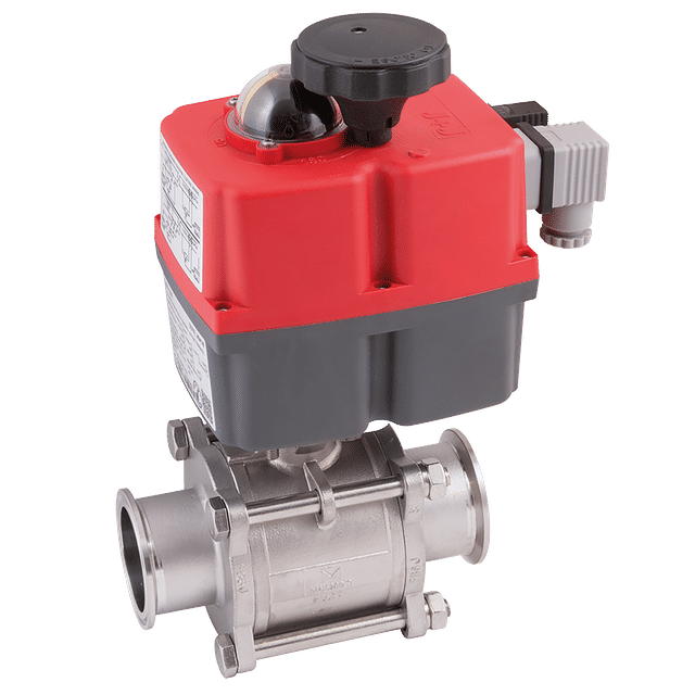 J+J 4" TC SS 3PC BV C/F F/W J4CS85 MV Actuator