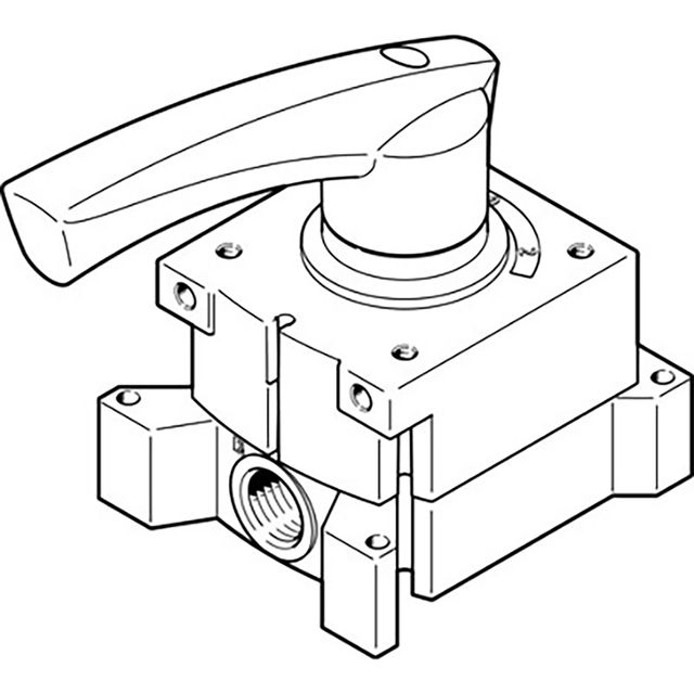 Festo VHER-H-B43C-G18 Hand Lever Valve