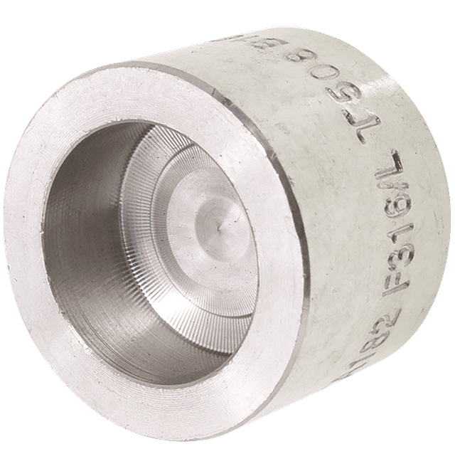 FT Pro 1/4" Socket Weld Round Cap 3K 316/L
