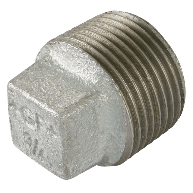 GF 1/2" BSPT Male Solid Plug Galvanised GF291SG