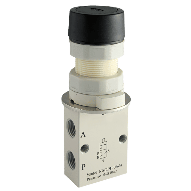 FT Pro 1/8" 3/2 N/C Push Button Valve
