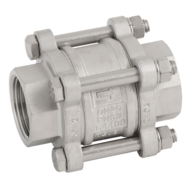 FT Pro 2" BSP SS 3PC Spring Check Valve