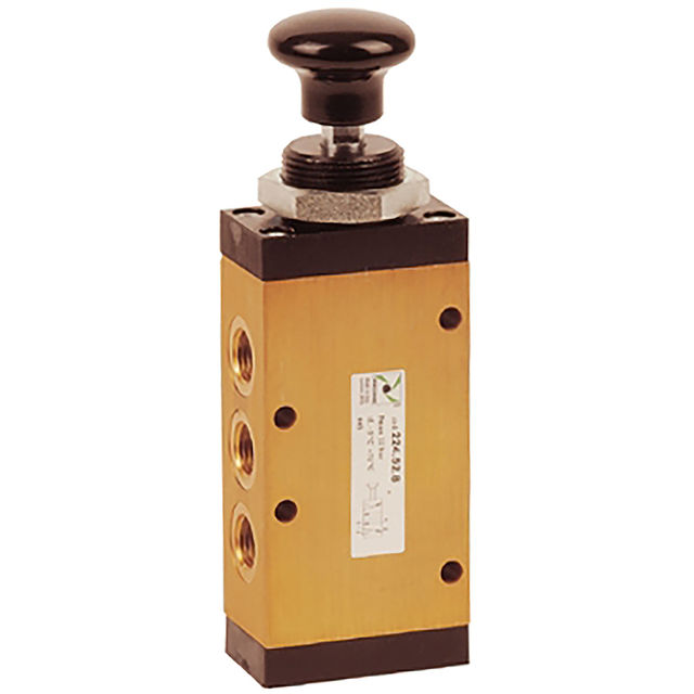 Pneumax 1/4" BSPP Female Push Button Valve