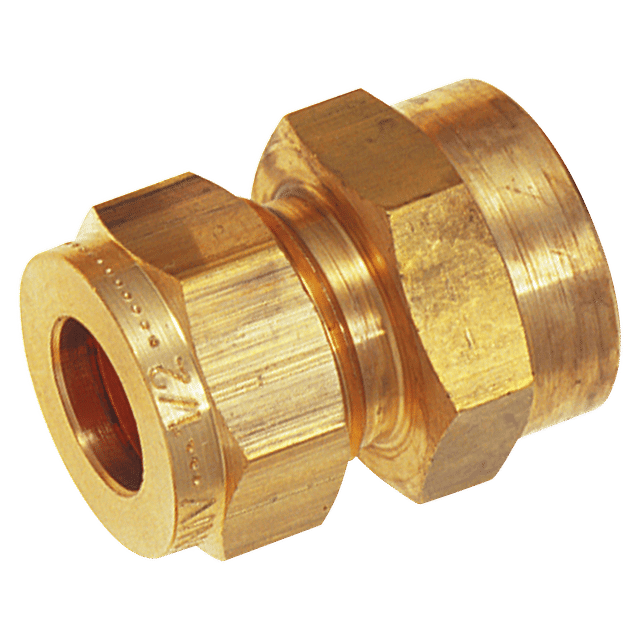 Wade 1/4" BSPP Female X 1/8" OD Female Stud Coupling