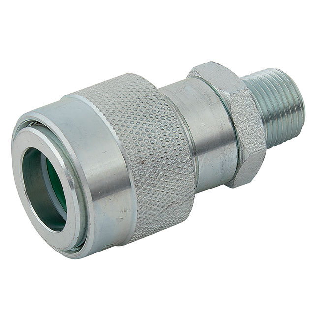 Holmbury 3/8" NPT Male Hydraulic Quick Release Coupling
