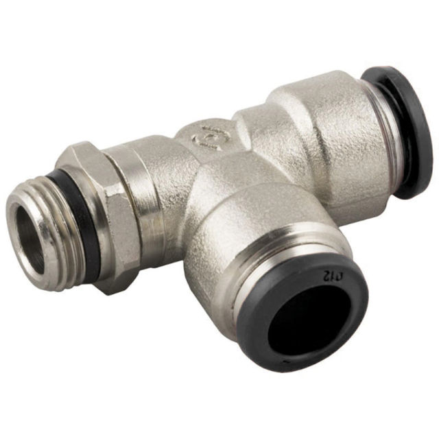 Aignep 1/8" BSPT/BSPP Male X 8MM OD Tee