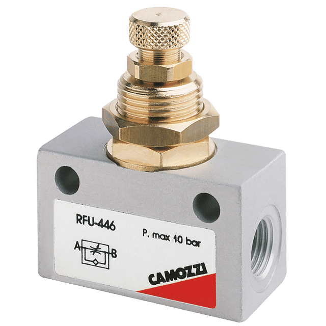 Camozzi 1/8" Flow Control Valve Uni-Directional