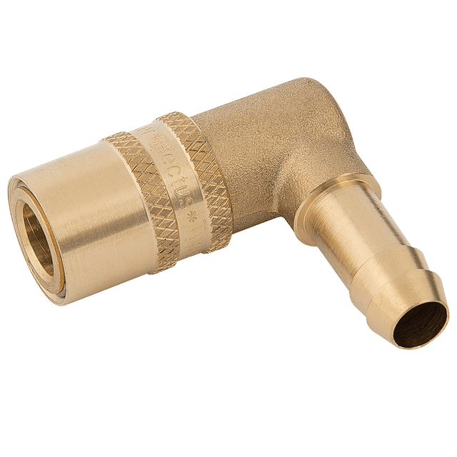 Parker Rectus 3/8" Hose Tail Coupling Viton 90° Barb