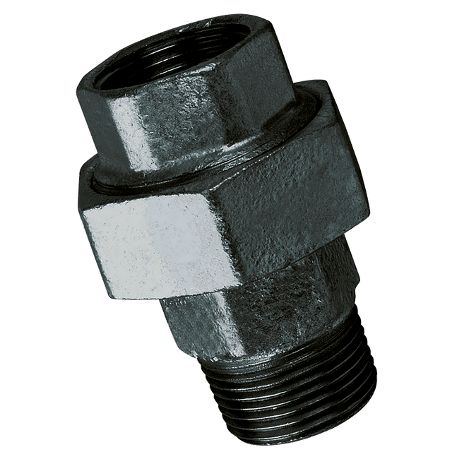 FT Pro 3/8" BSPT/BSP Male/Fem Equal Union Black