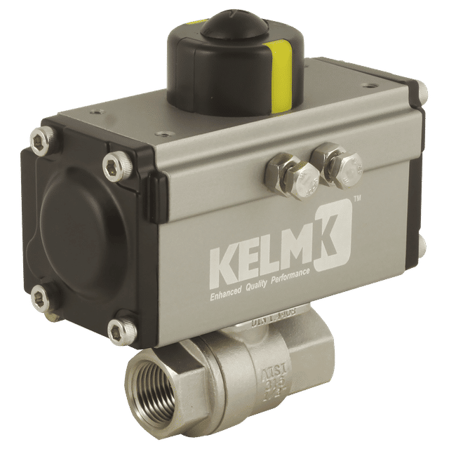 FT Pro 1.1/4" BSPP SS 2 Pc DA Aluminium ACTU B.VALVE