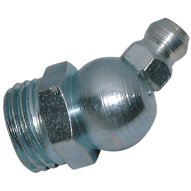 FT Pro 1/4" BSPT 90 DEG Elbow Grease Nipple - Steel
