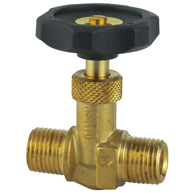 FT Pro 1/8" BSPT Equal Male Brass Needle Valve