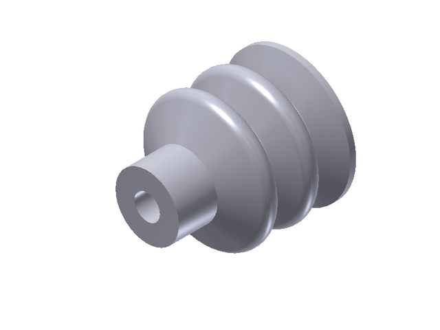 Piab VN 3-20-S 2.5 Bellows Vacuum Cup/Suction Cup