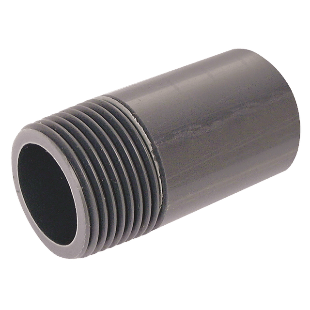 Comer 2" BSPP X 88MM UPVC Nipple Dark Grey