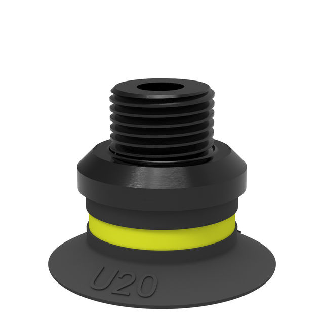 Piab Suction cup U20 Chloroprene G1/8" male/M5 female PA