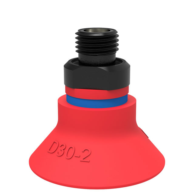 Piab Suction cup D30-2 Silicone G1/8" male, mesh filter