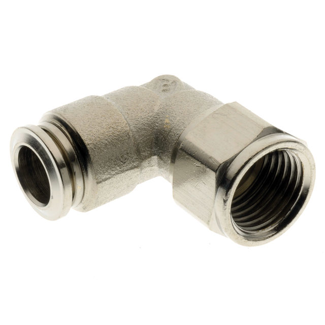Aignep 1/4" BSPP Female X 8MM OD Swivel Elbow