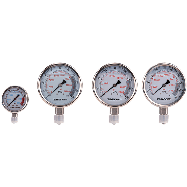 Eagle Pro 1/2" NPT Pressure Gauge Glycerine Filled