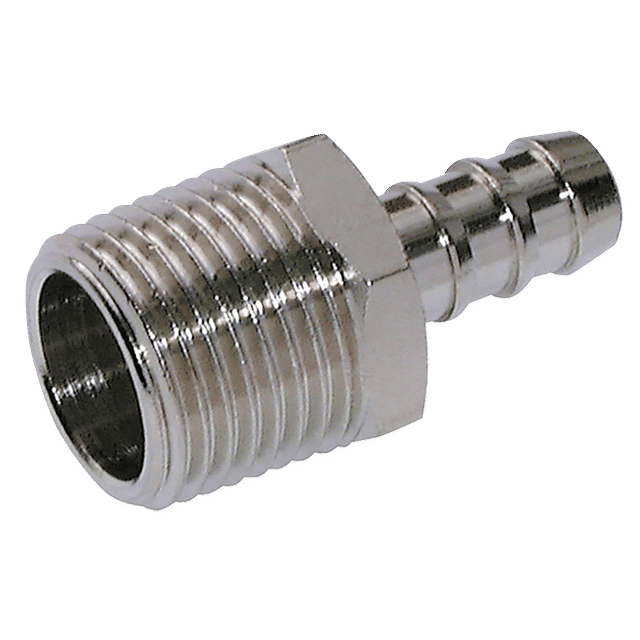 FT Pro 10MM ID X 1/2" BSPT Male Hose Tail Brass N/P