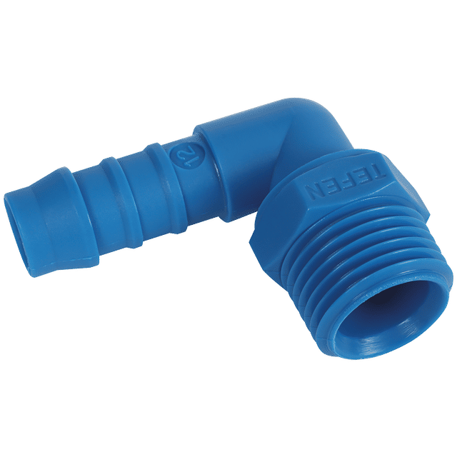 Tefen 1/4" BSPT Male Elbow Hose Connector