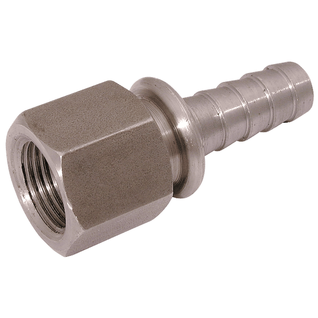 FT Pro 1" BSPP Female Nut and Tail A Mild Steel