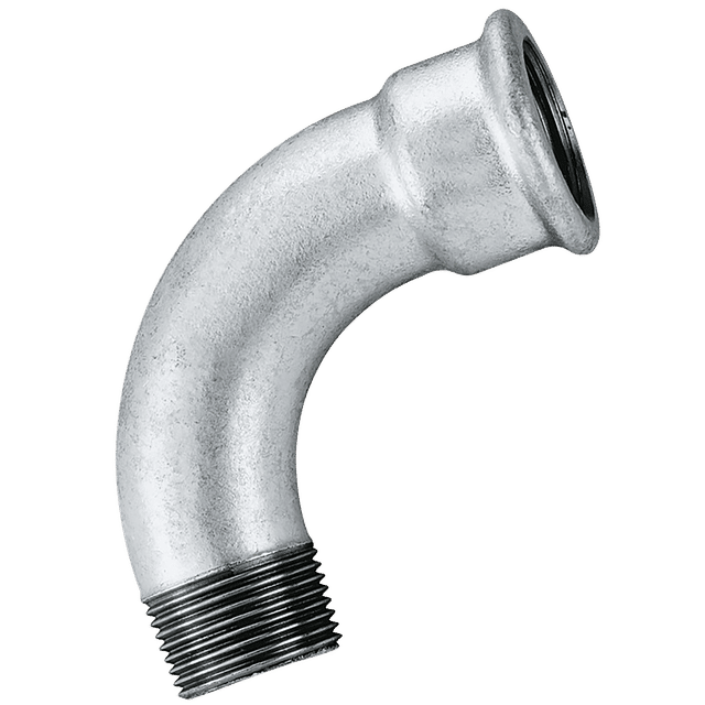 FT Pro 1" BSPT/BSP Male Female 90 Bend Galvanised