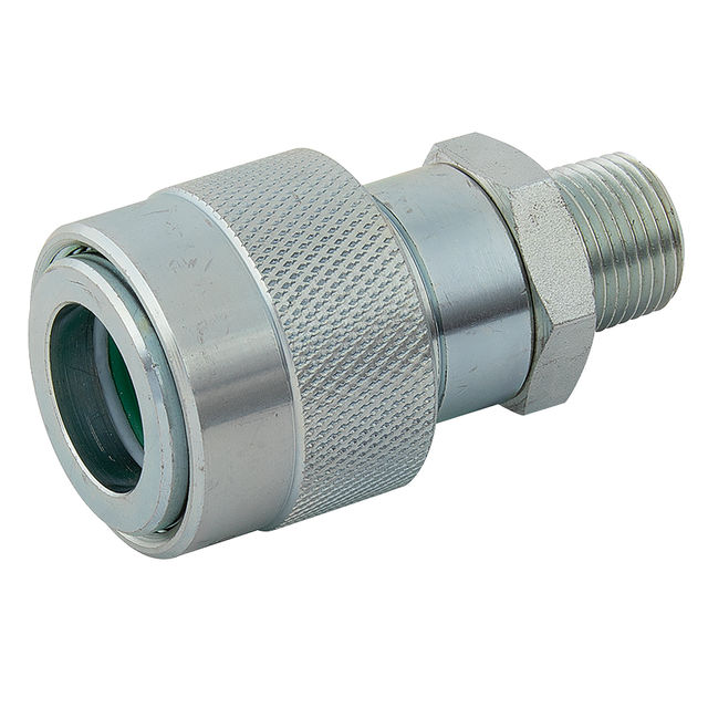 Holmbury 3/8" NPT Male Hydraulic Quick Release Coupling