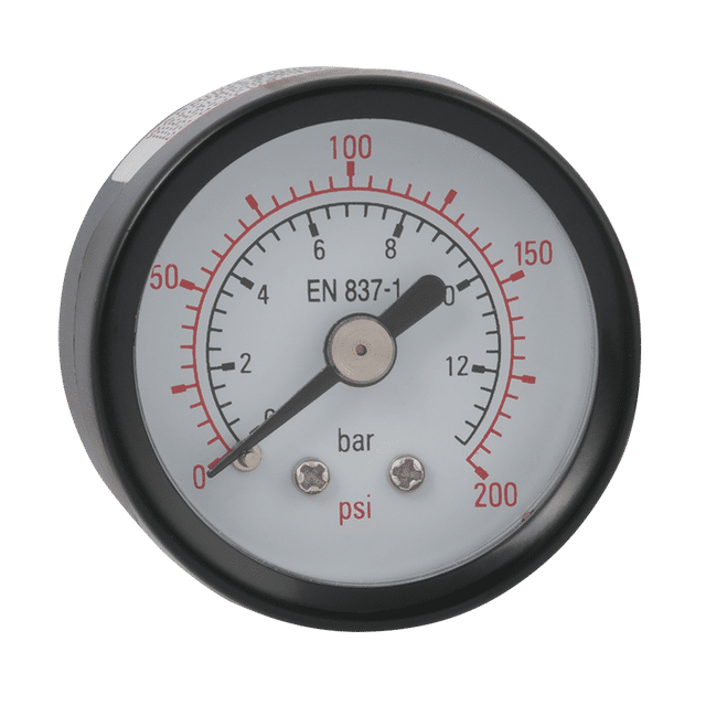 FT Pro 0-160 PSI 40MM Steel Gauge 1/8" BSPT Back